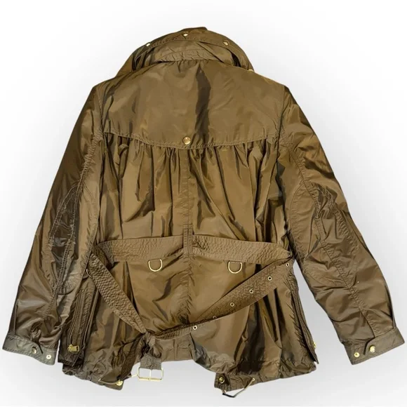 Burberry Brit Winter Balesdean Military Green Down Coat Red 3in1 - Picture 14 of 16